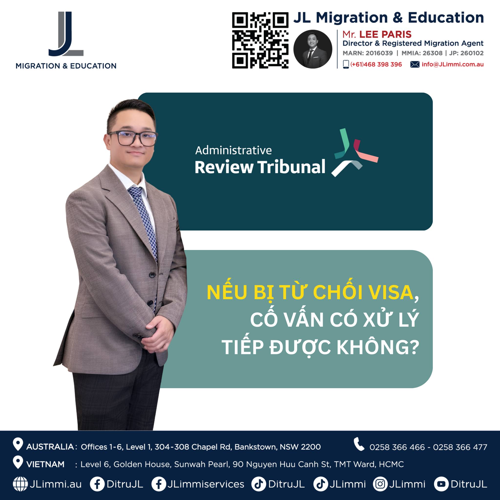 Nếu bị từ chối visa, Cố Vấn Di Trú lý tiếp được không Nếu bị từ chối visa, Cố Vấn Di Trú lý tiếp được không
